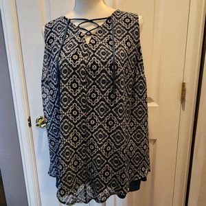 Lane Bryant Sheer Layered Sleeveless Top